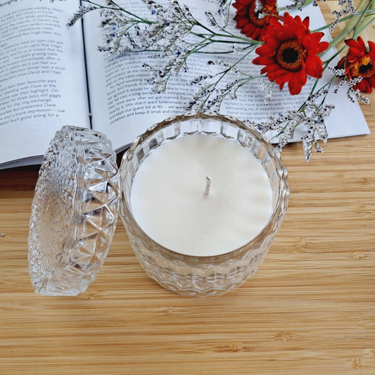 Floral Explosion (Flowerbomb type) - Cut Glass Candle