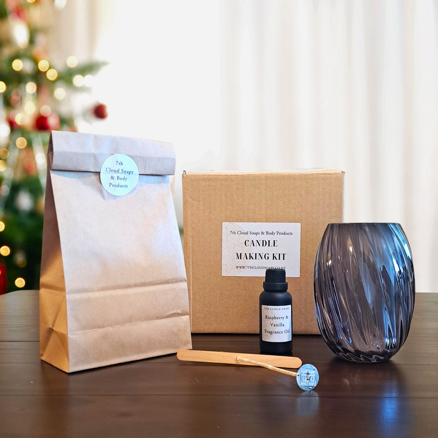 Smokey Grey Swirl Jar Candle Making Kit | Perfect Gift For Craft Lover