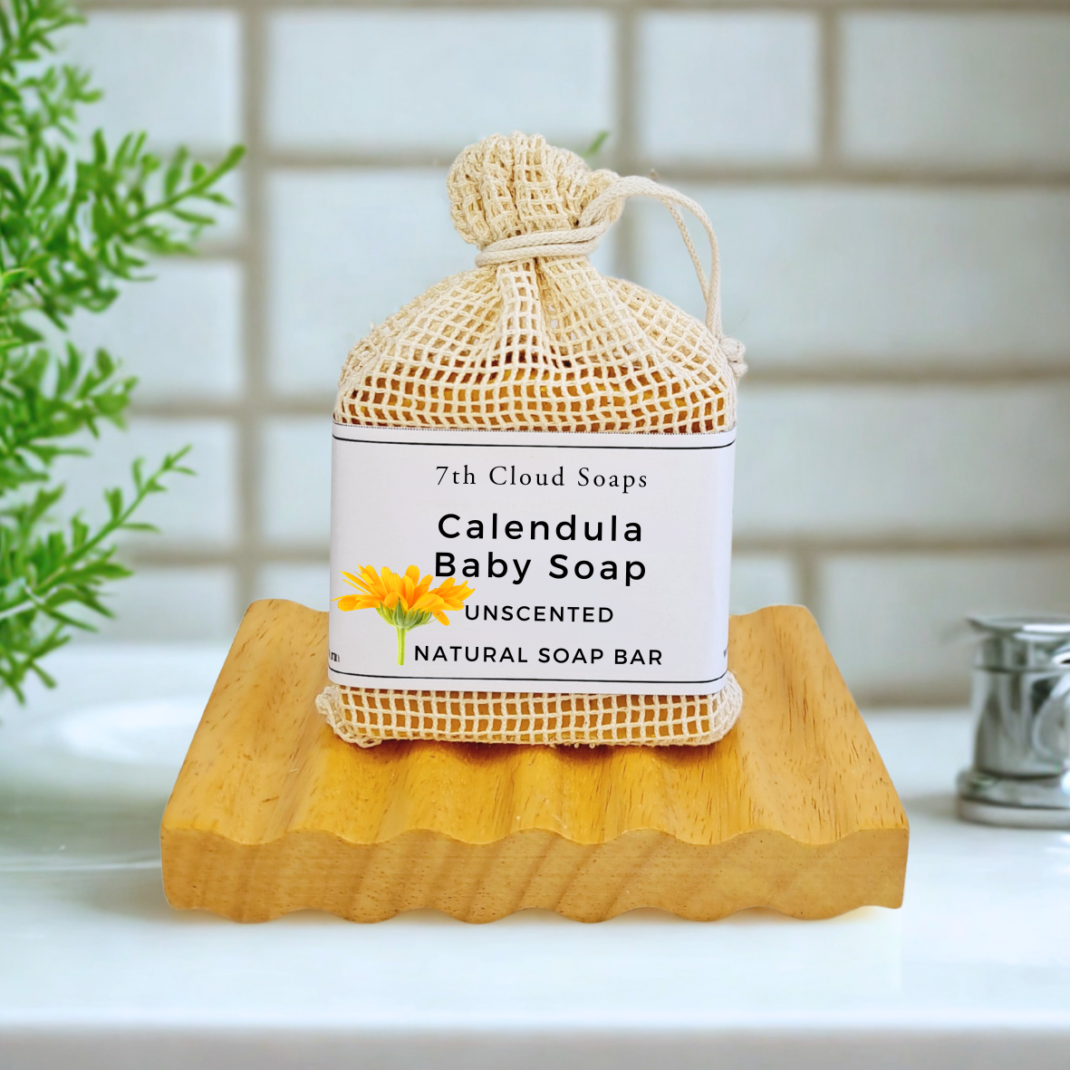Calendula Baby Soap | Unscented Natural Soap | For Eczema & Sensitive Skin