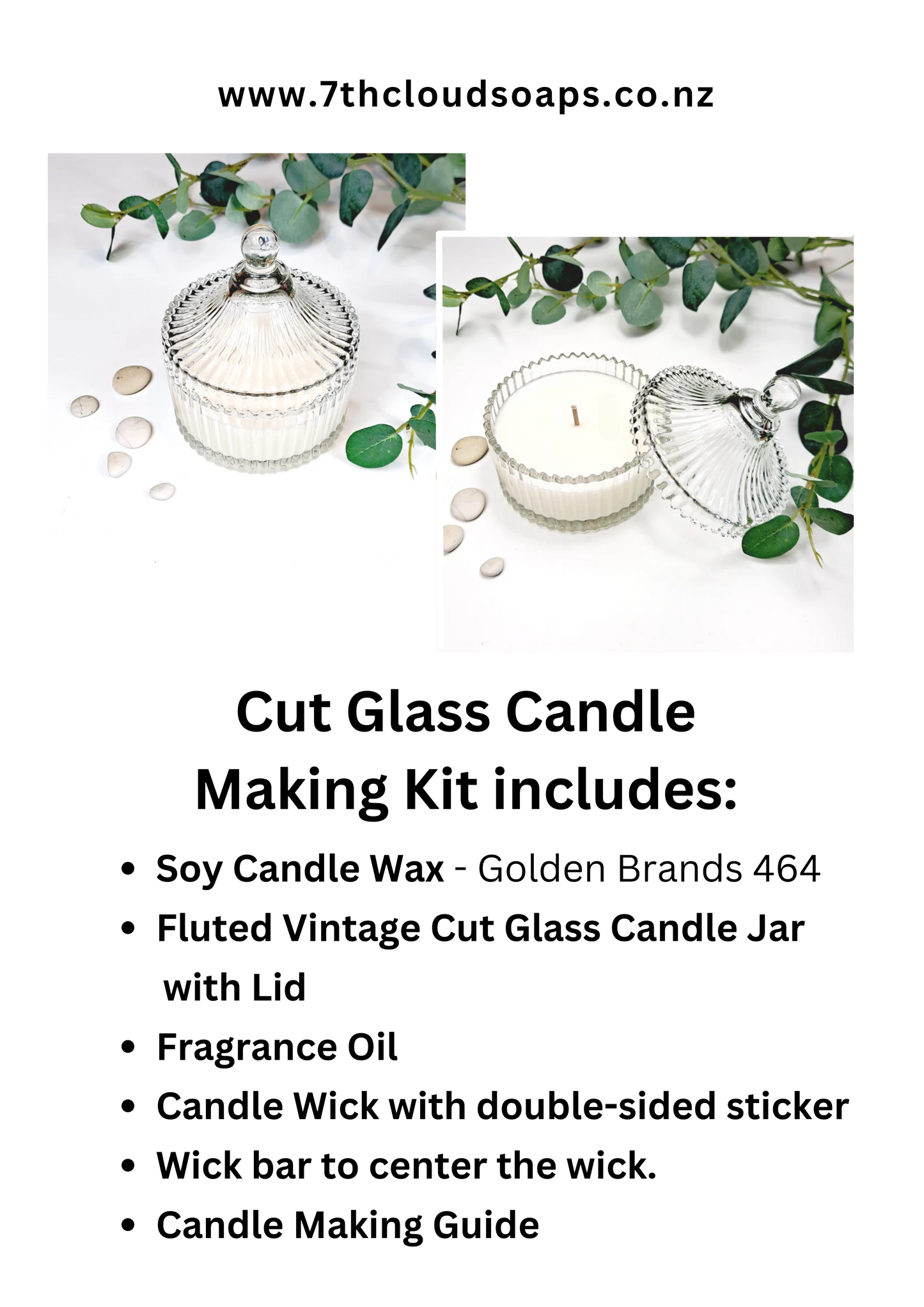 Cut Glass Candle Making Kit | Perfect Gift For Craft Lover