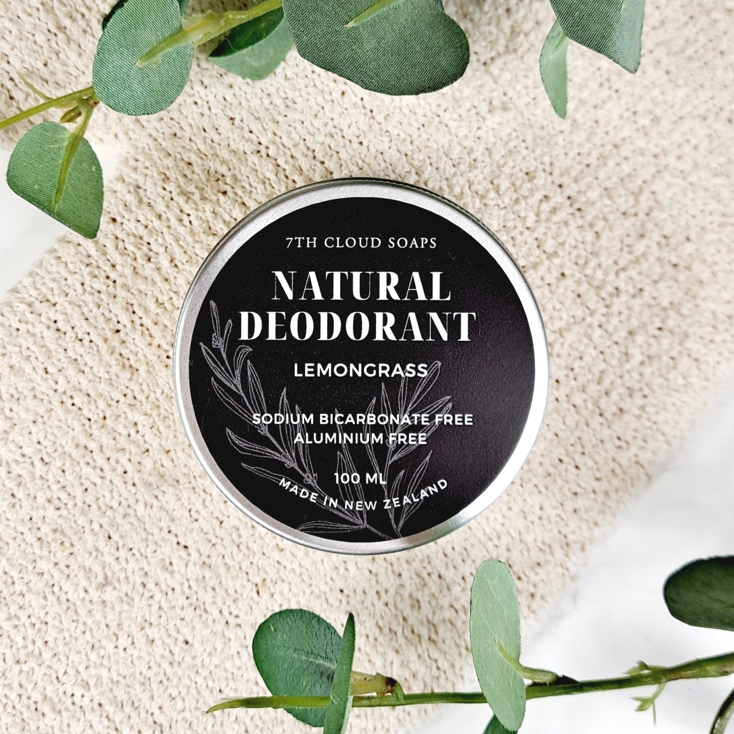 Natural Deodorant - Lemongrass | Baking Soda Free | Aluminum Free