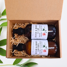 Load image into Gallery viewer, White Lily &amp; Rose Gift Box | Hand &amp; Body Lotion &amp; Liquid Soap
