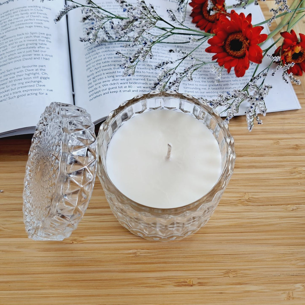Vanilla & Coconut - Cut Glass Candle