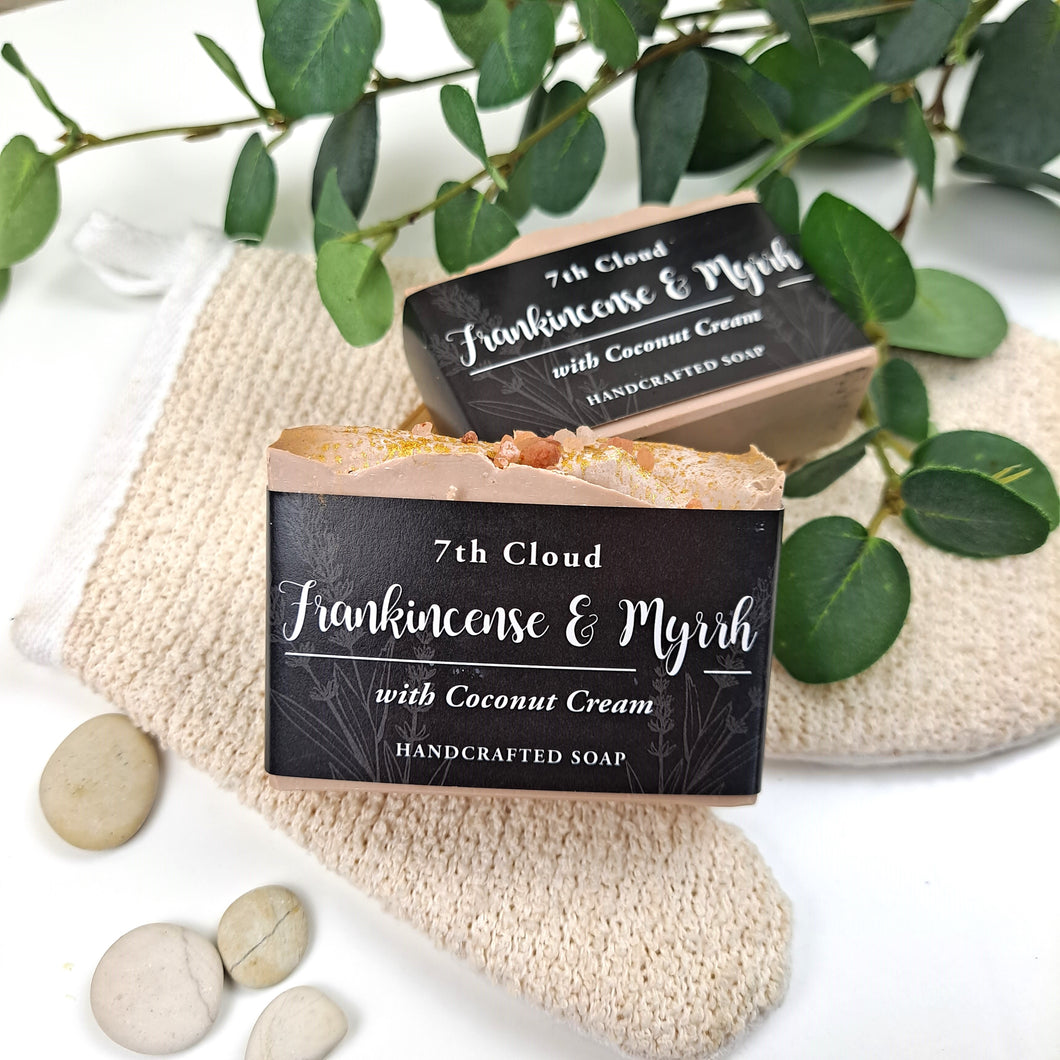 Frankincense & Myrrh Soap | 75% Olive Oil Soap | For Sensitive Skin