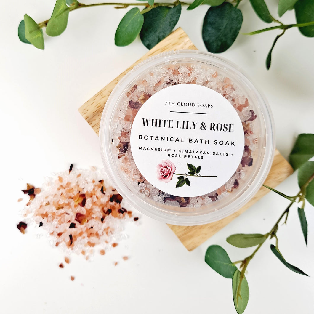 White Lily & Rose Botanical Bath Soak