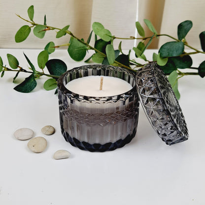 Sweet Pea & Vanilla - Cut Glass Candle