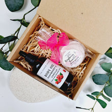 Load image into Gallery viewer, Raspberry &amp; Vanilla Gift Box | Body Oil &amp; Bath Bomb
