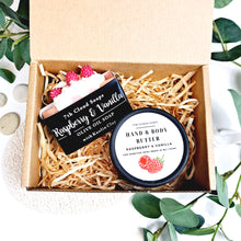 Load image into Gallery viewer, Raspberry &amp; Vanilla Gift Box | Soap and Hand &amp; Body Butter
