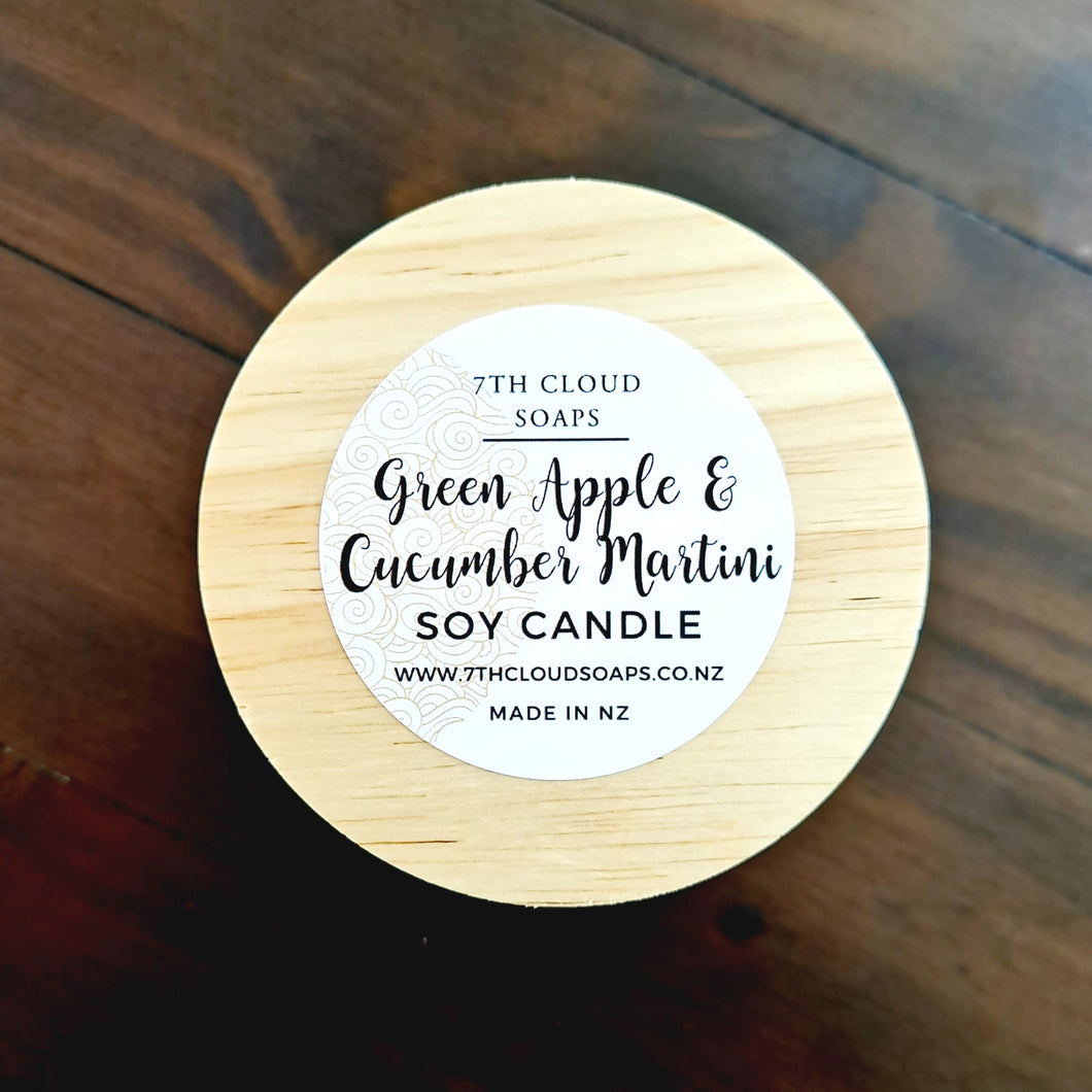 Green Apple & Cucumber Martini - Lake House Collection | Soy Candle