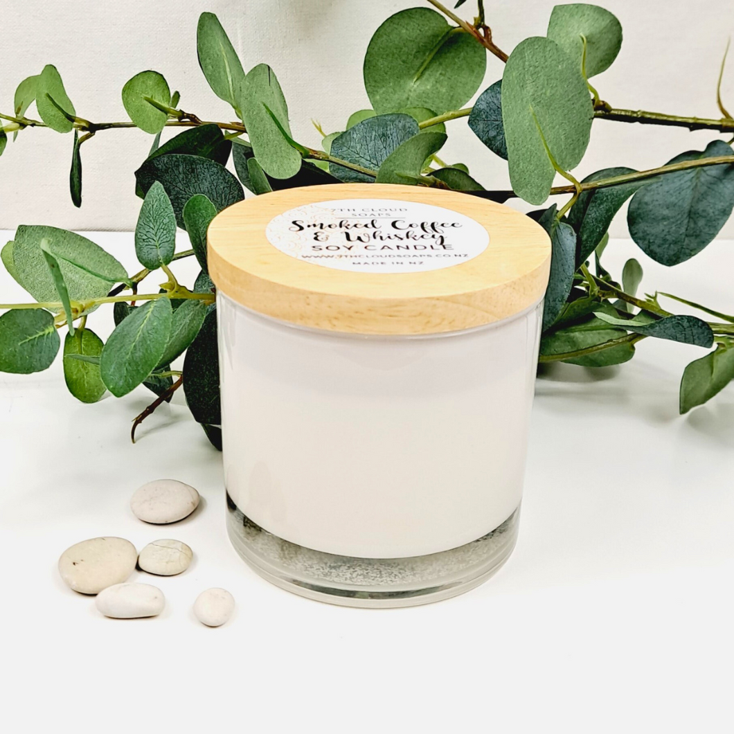 Smoked Coffee & Whiskey Candle - Lake House Collection | Soy Candle