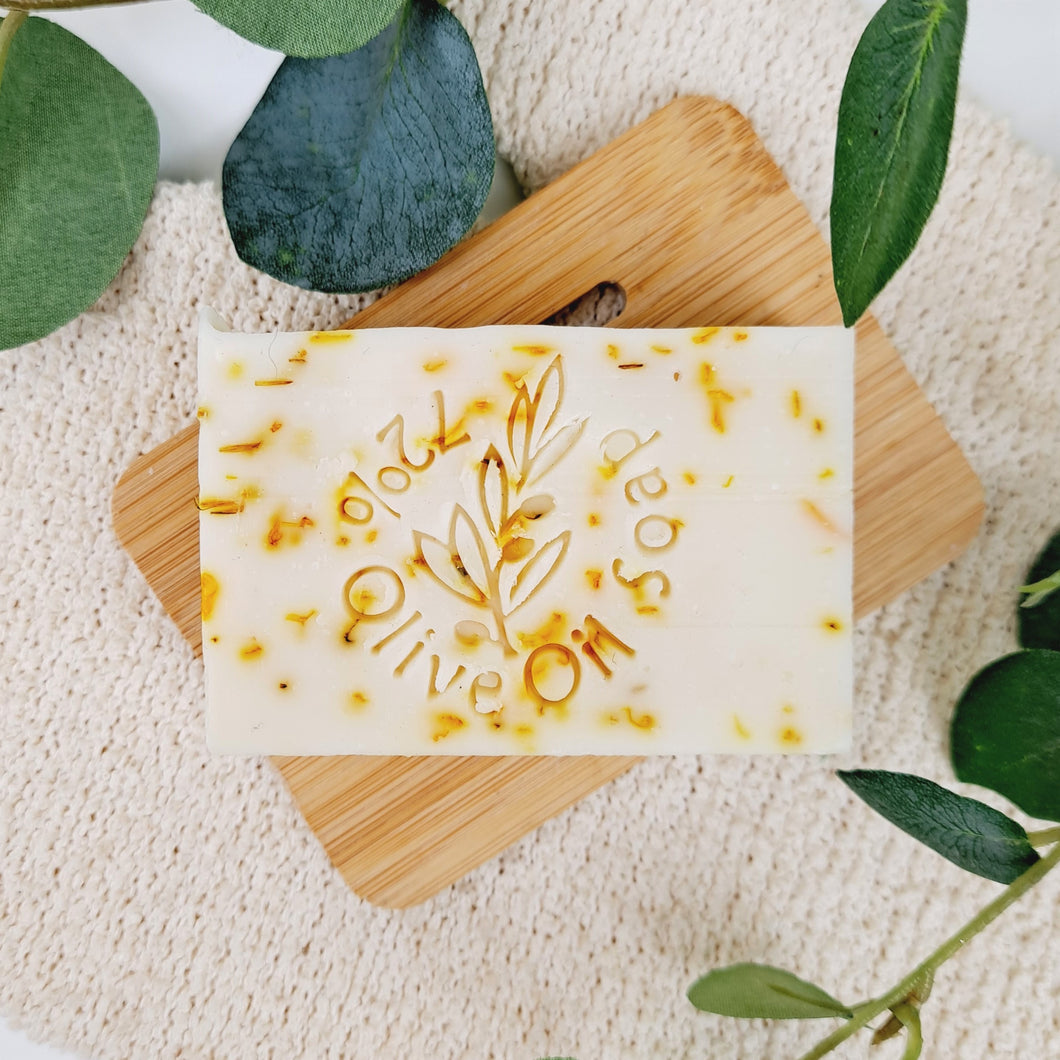Calendula & Mandarin Soap | 75% Olive Oil Soap | With Essentials Oils | For Sensitive Skin
