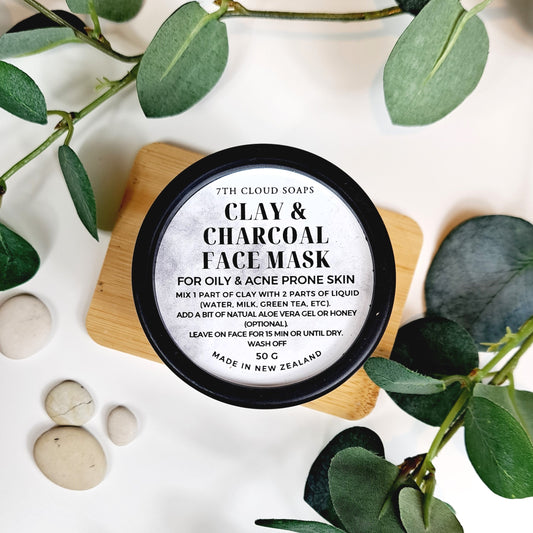 Clay & Charcoal Face Mask | Dry Clay Mask