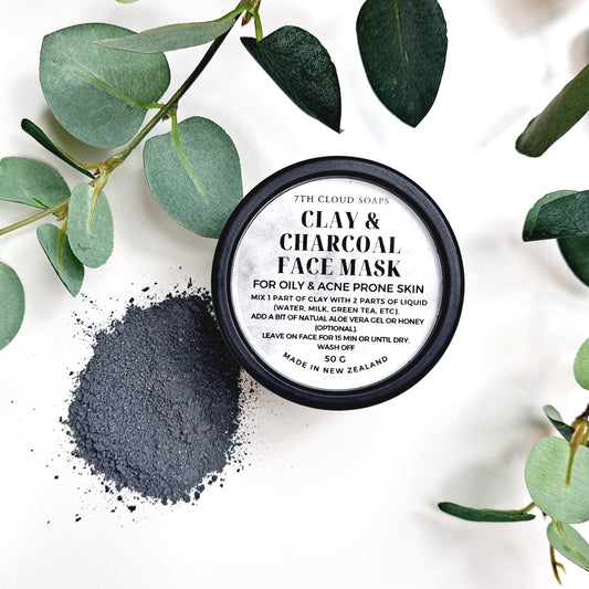 Clay & Charcoal Face Mask | Dry Clay Mask