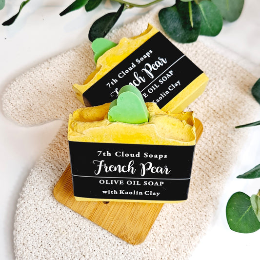 French Pear Soap | 75% Olive Oil Soap | For Sensitive Skin