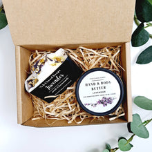 Load image into Gallery viewer, Lavender Gift Box | Soap and Hand &amp; Body Butter
