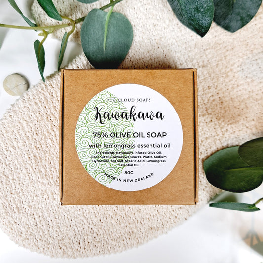 Kawakawa & Lemongrass Soap | 75% Olive Oil Soap | With Essentials Oils | For Sensitive Skin