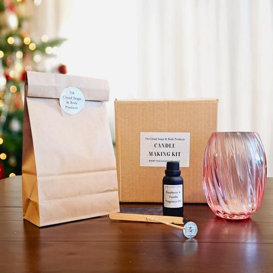 Pink Swirl Jar Candle Making Kit | Perfect Gift For Craft Lover