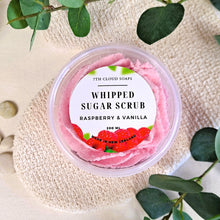 Load image into Gallery viewer, Whipped Sugar Scrub - Raspberry &amp; Vanilla.
