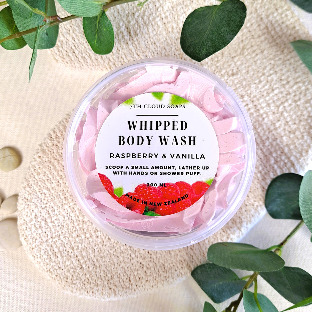 Whipped Body Wash Mousse - Raspberry & Vanilla