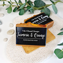 Load image into Gallery viewer, Turmeric &amp; Orange Soap | 75% Olive Oil Soap | For Sensitive Skin
