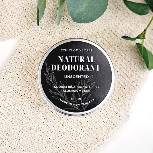 Natural Deodorant - Unscented | Baking Soda Free | Aluminum Free