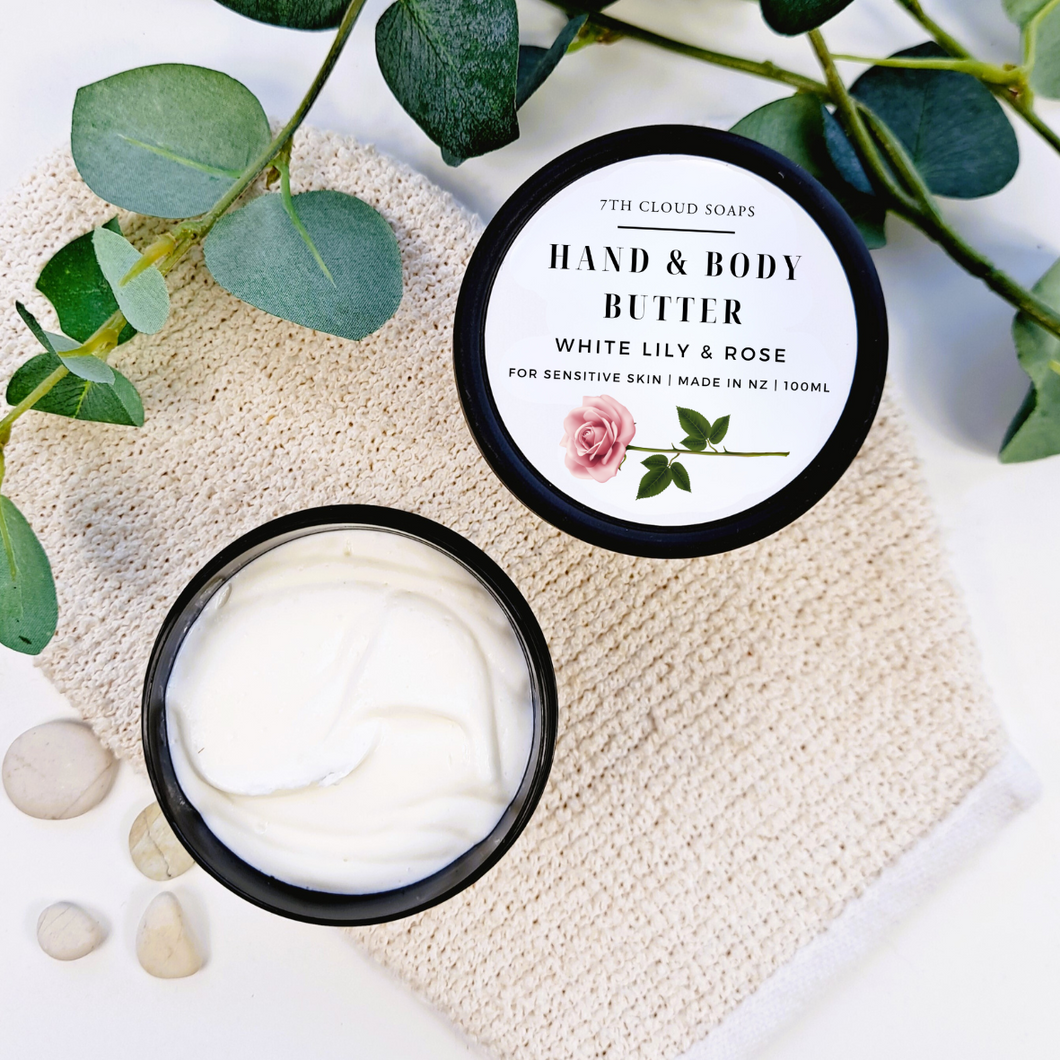 White Lily & Rose Hand & Body Butter