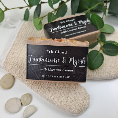 Frankincense & Myrrh Soap | 75% Olive Oil Soap | For Sensitive Skin