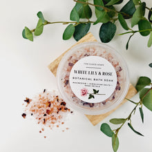 Load image into Gallery viewer, White Lily &amp; Rose Botanical Bath Soak
