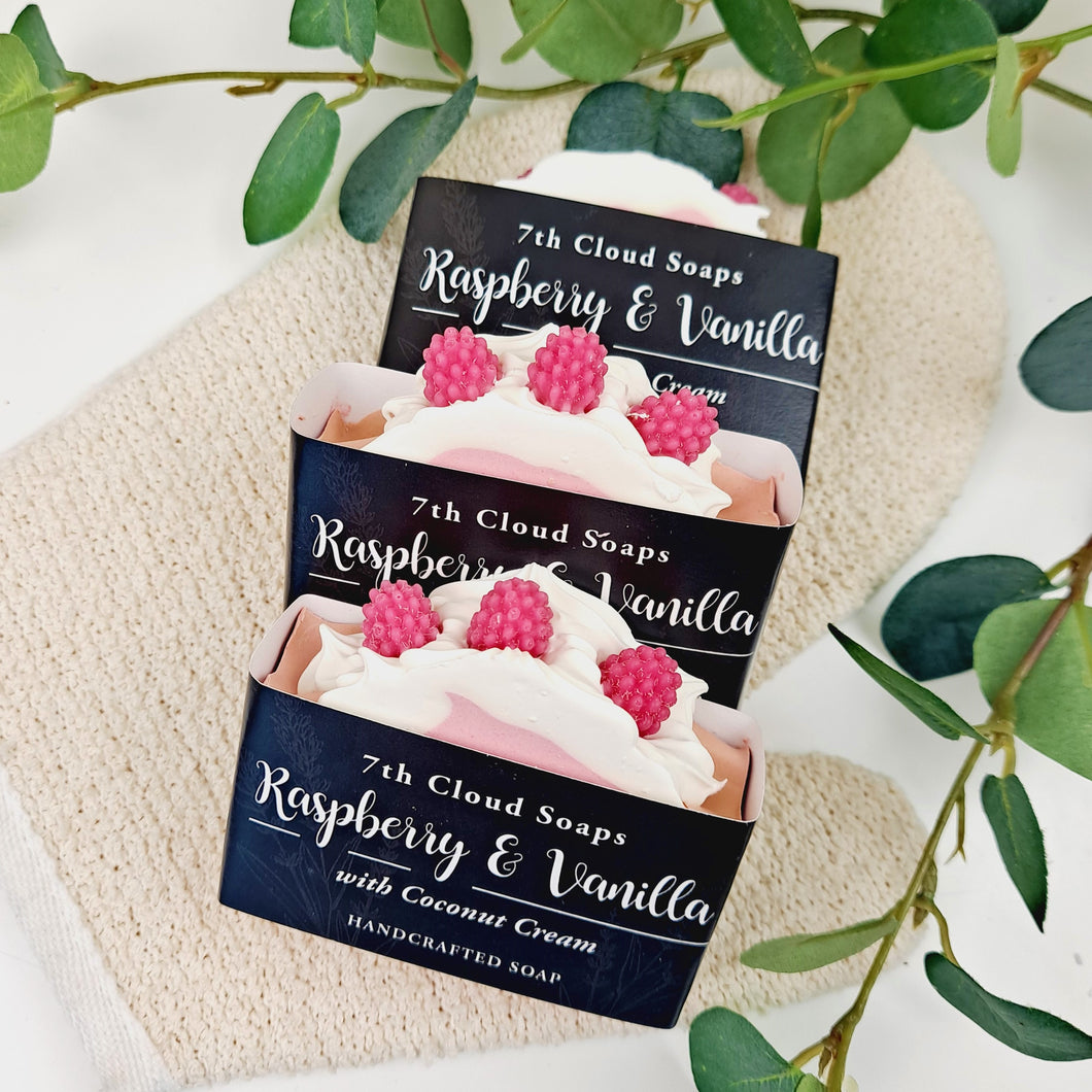Raspberry & Vanilla Soap | 75% Olive Oil Soap | For Sensitive Skin