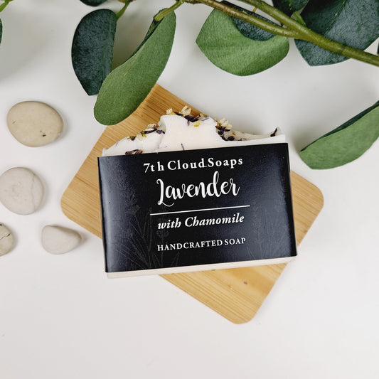 Lavender Soap | 75% Olive Oil Soap | With Chamomile | For Sensitive Skin
