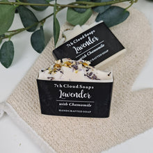 Load image into Gallery viewer, Lavender Soap | 75% Olive Oil Soap | With Chamomile | For Sensitive Skin
