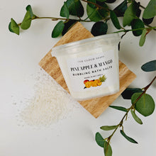 Load image into Gallery viewer, Bubbling Magnesium Bath Salts - Pineapple &amp; Mango
